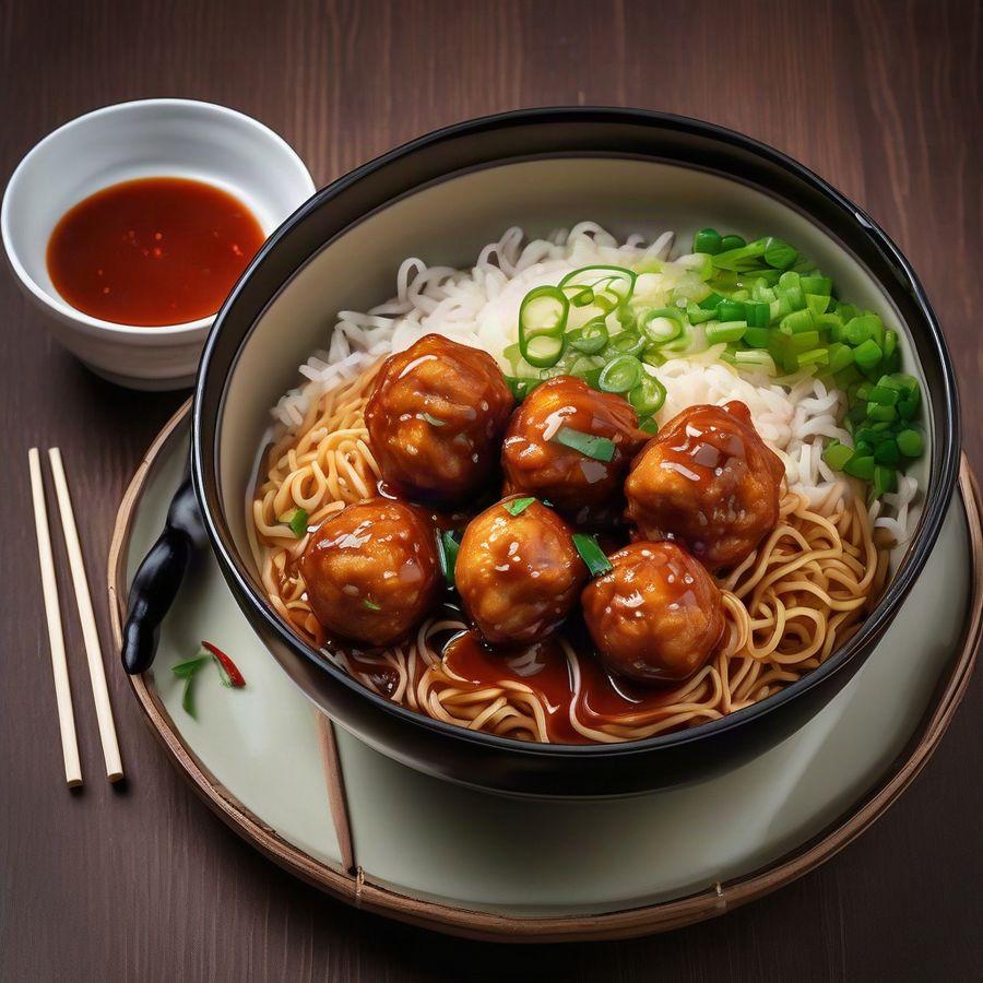 Chicken Noodle/ rice + Veg Manchurian