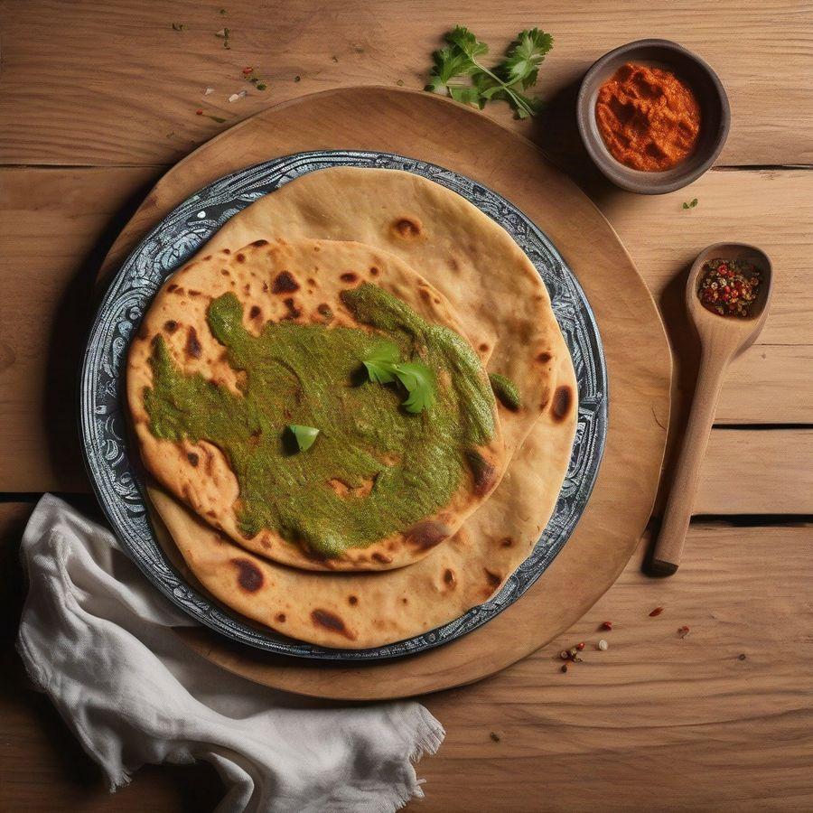 Chilli Garlic Tandoori Roti