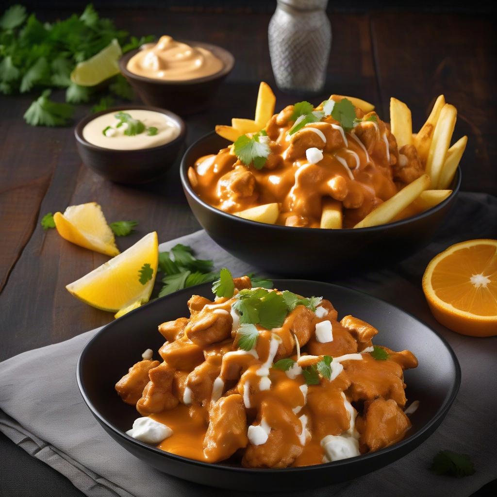 Butter Chicken Poutine + Pop